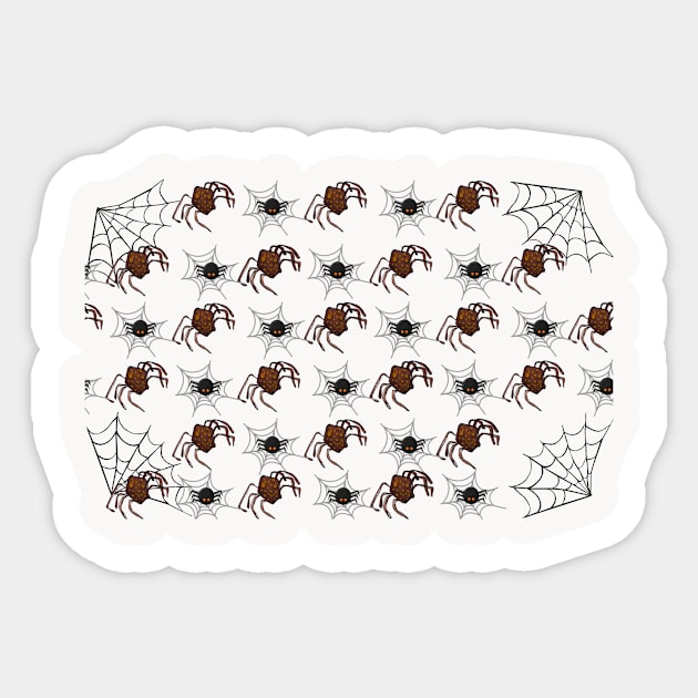 halloween autumn spider pattern Sticker by à la mode !